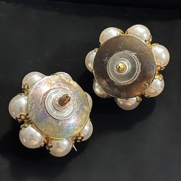✨Gorgeous Vintage Pearls Cluster Earrings - Picture 2 of 2
